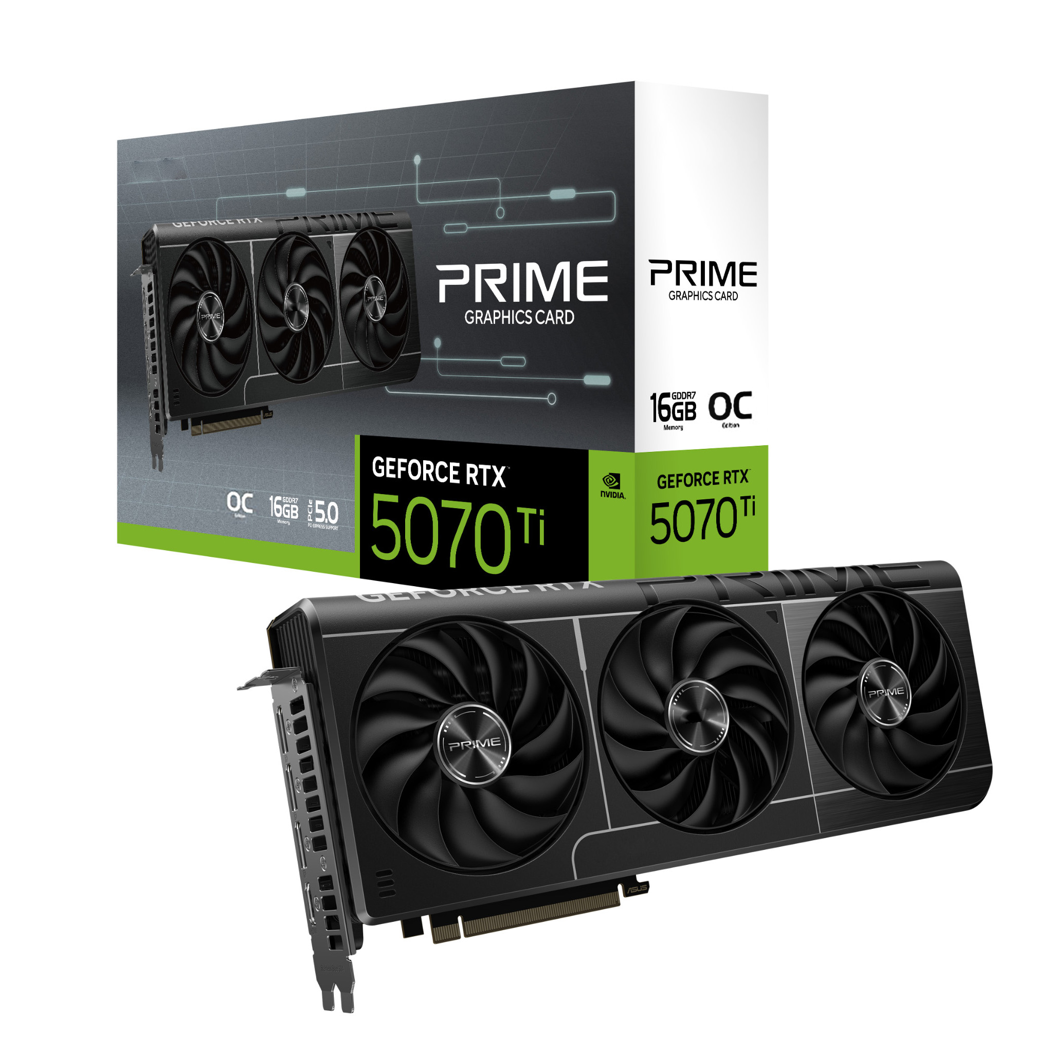 Triple Fan Gaming Graphics Card 16Gb - 2025년형 최신 PRIME GeForce RTX 5070